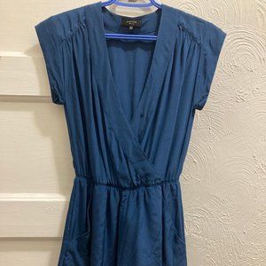 Blue Silk Romper